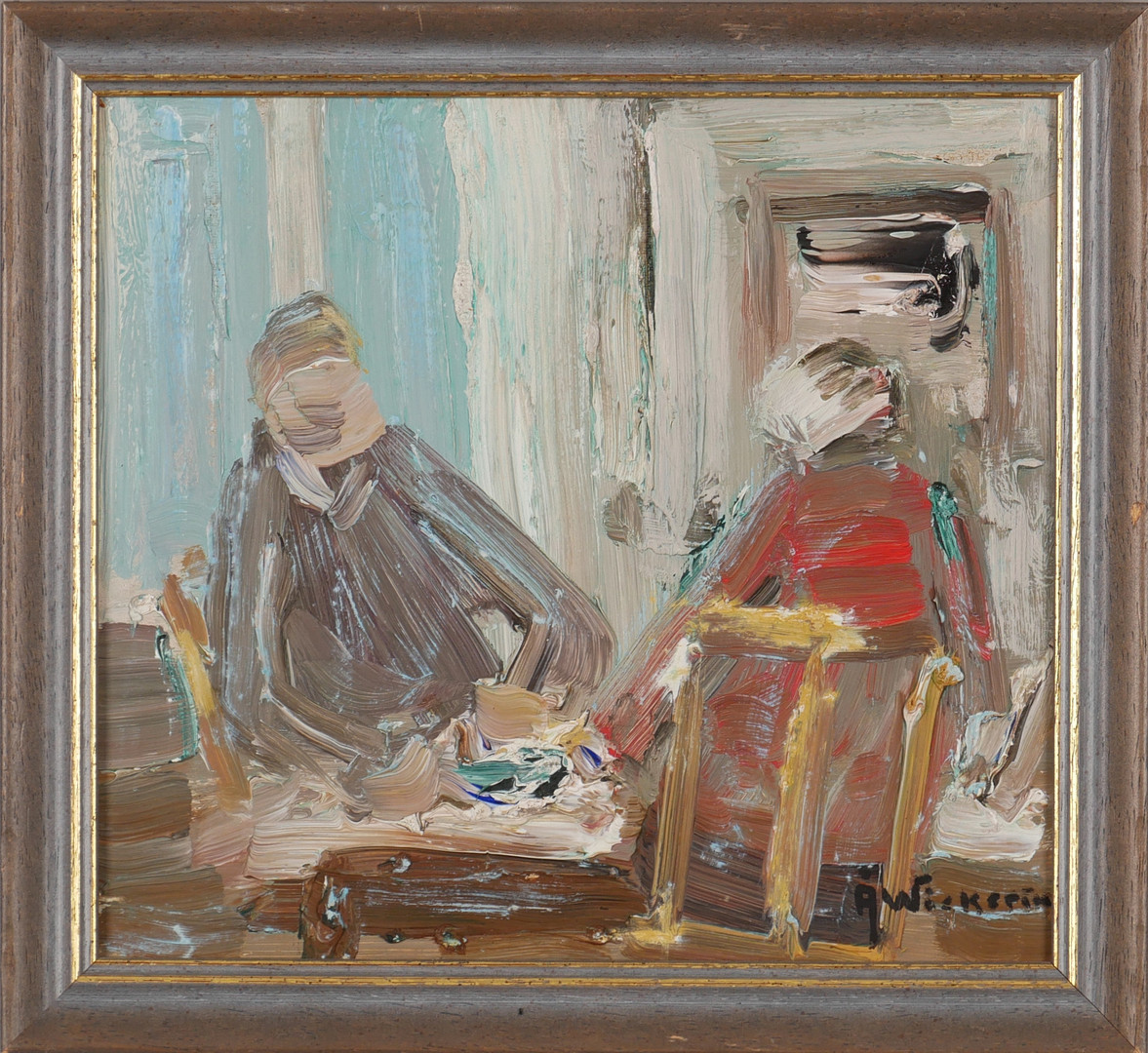 Two Figures by Åke Wickström